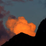 Wolke im Abendlicht